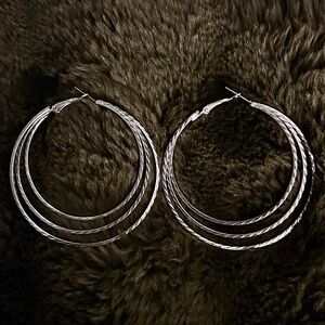 Silver Hoop Earrings